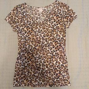 Victoria's secret leopard print tee